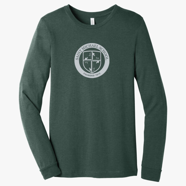 BELLA+CANVAS Unisex Heather CVC Long Sleeve Tee Thumbnail