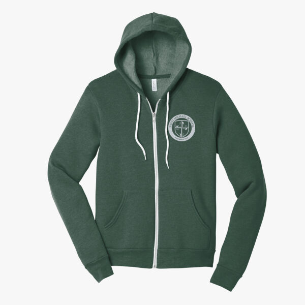 BELLA+CANVAS Unisex Sponge Fleece Full-Zip Hoodie. Thumbnail