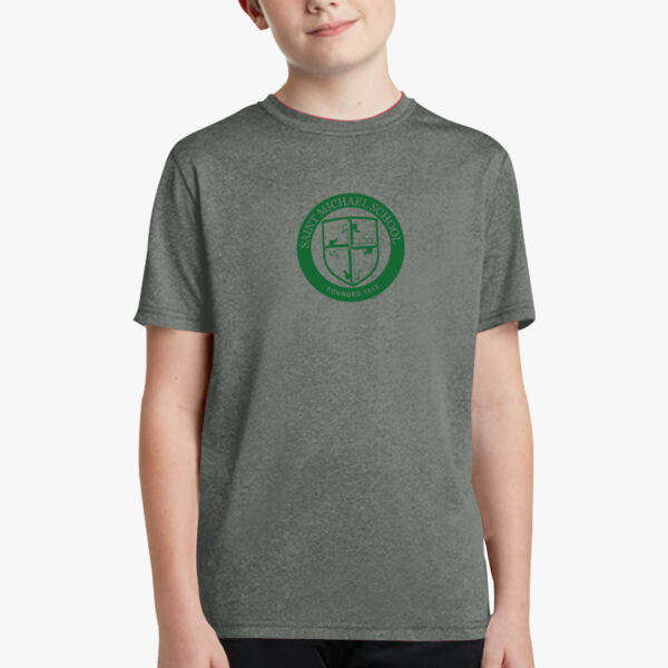 Sport-Tek Youth Heather Contender Tee. Thumbnail